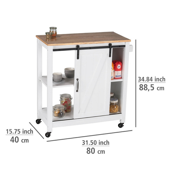 Küchenwagen Landhaus mit Rollen WENKO