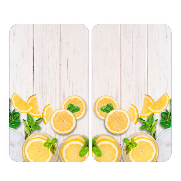 Herdabdeckplatten 2er Set Zitronen WENKO