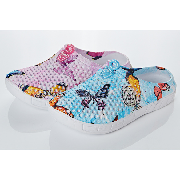 Clog „Schmetterlinge” blau