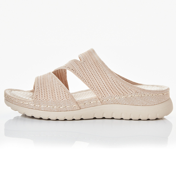 Pantolette „Julie" beige