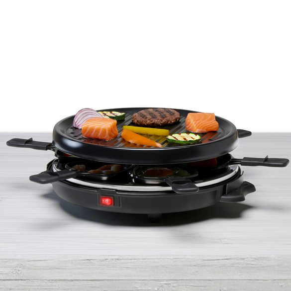 Raclette Grill rund für 6 Personen ALPINA