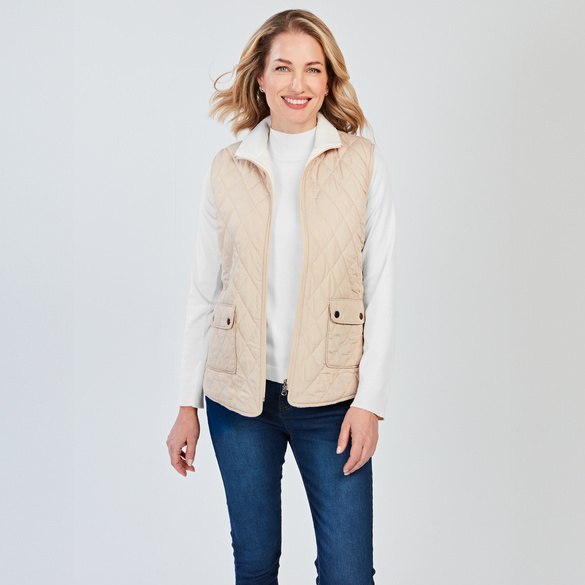Wendeweste "Emilia" beige