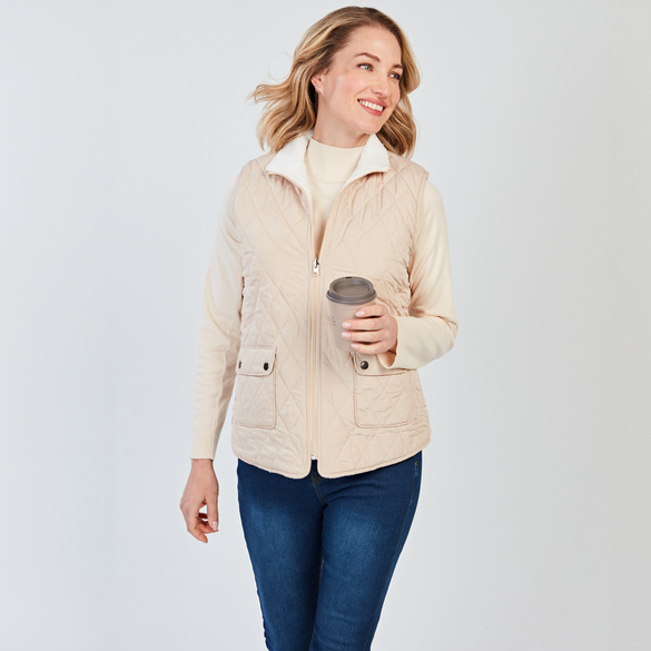 Wendeweste "Emilia" beige