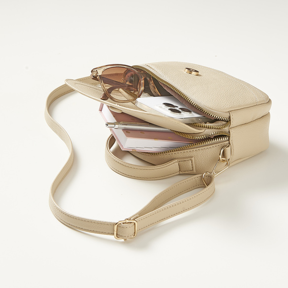 Handtasche "Geli" mit Geldbörse sandfarben