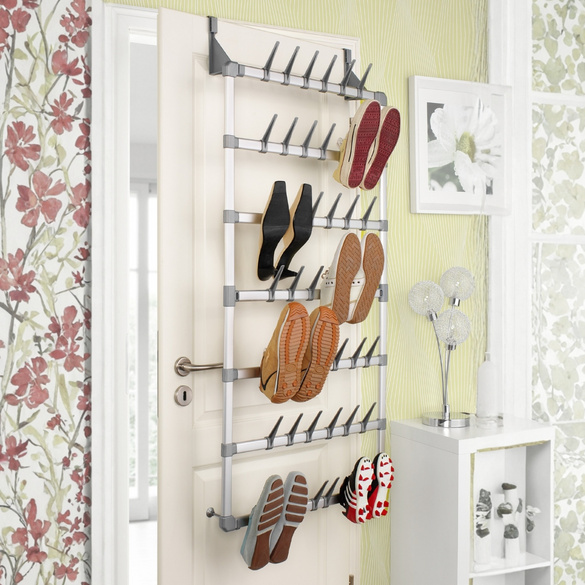 Schuhregal zur Tür- & Wandmontage für 21 Paar Schuhe