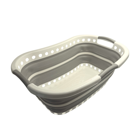 Ergonomischer Wäschekorb, zusammenklappbar