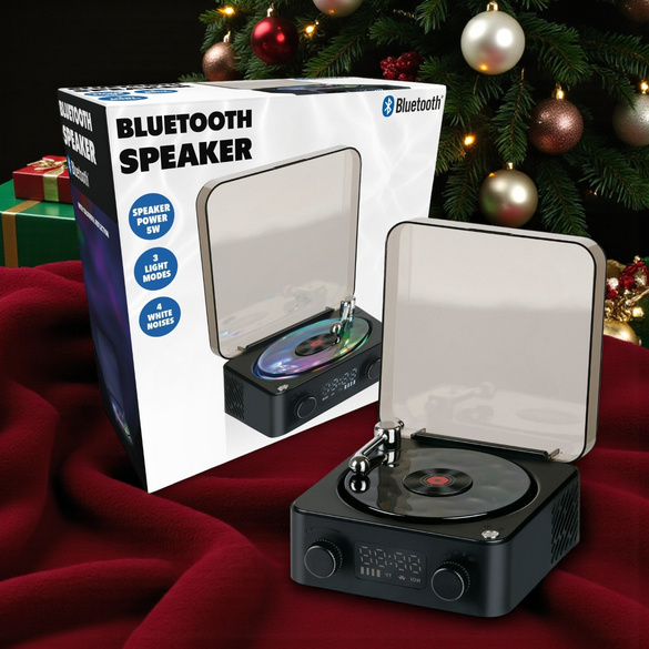 Bluetooth-Lautsprecher mit White Noise & 3 Lichtmodi