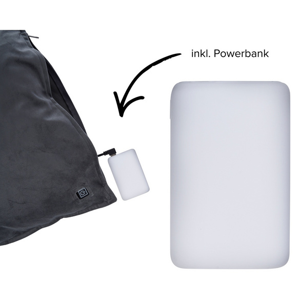 Kabelloses Heizkissen mit Akku-Pack alpina