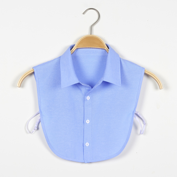 Krageneinsatz blau + weiß 2er Set