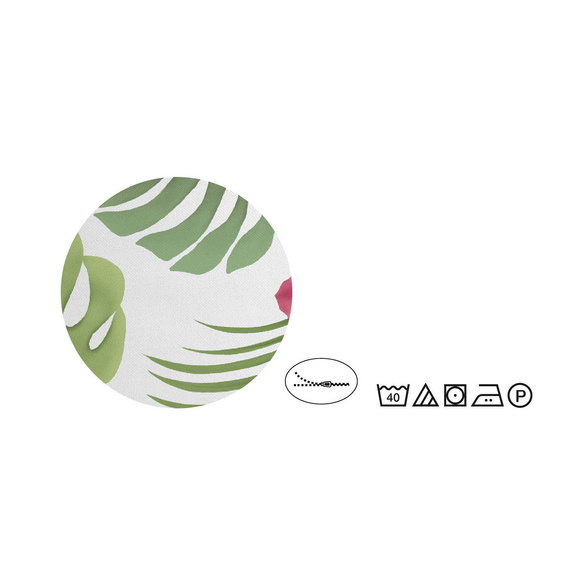 Mikrofaser Seersucker Bettwäsche Tropenblätter