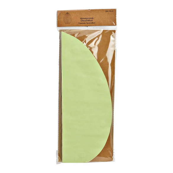 Osterdeko Osterei mit Wabenstruktur aus Papier Grün