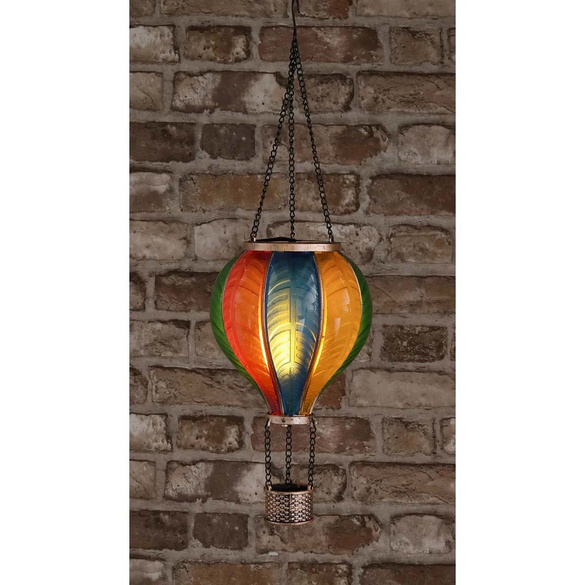 LED Solar-Heißluftballon klein bunt