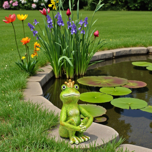 Froschkönig Figur aus Magnesia