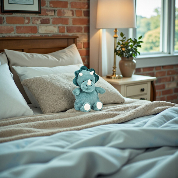 Kirschkernkissen "Dino" türkis