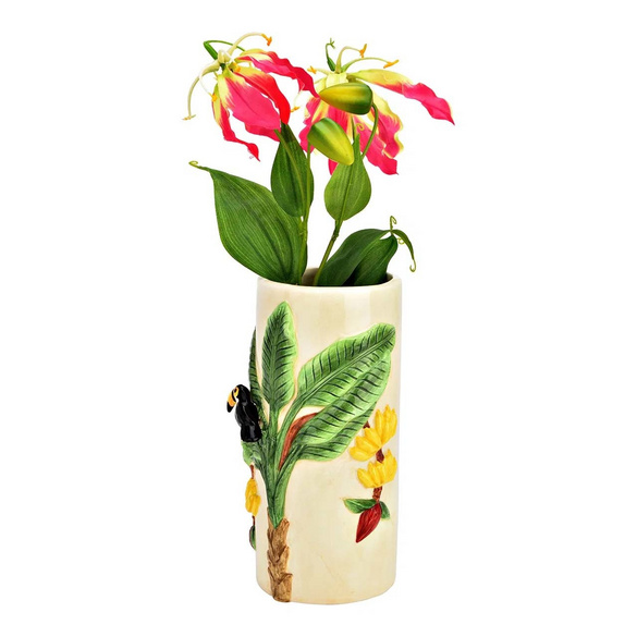 Vase "Baum mit Papagei"