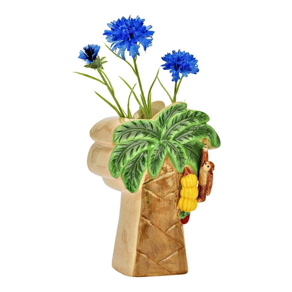 Vase "Baum mit Banane & Affe"