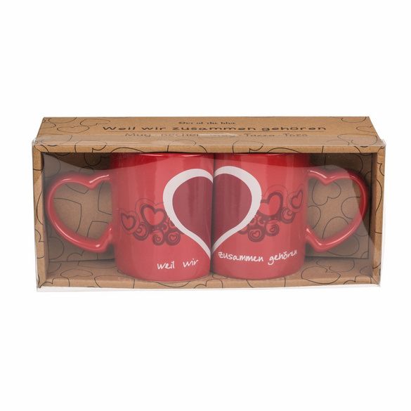 Tassen-Set "Weil wir zusammen gehören"