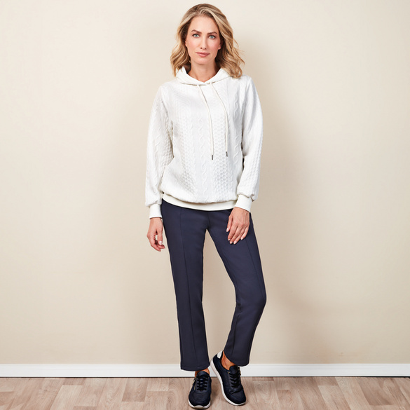 Bengalin-Hose mit Fleece blau