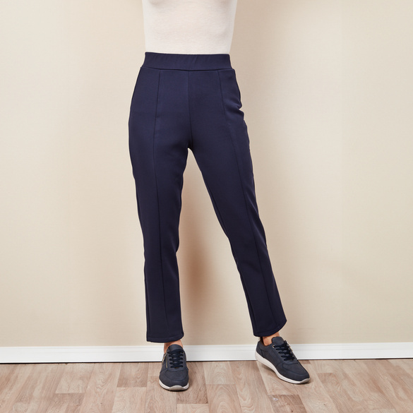 Bengalin-Hose mit Fleece blau