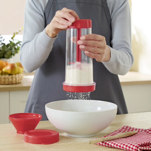 Mehlsieb Puderzuckerstreuer 2-in-1 Basilico