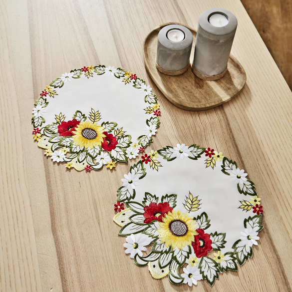 Deckchen "Sonnenblumen" Ø 29 cm Eldo