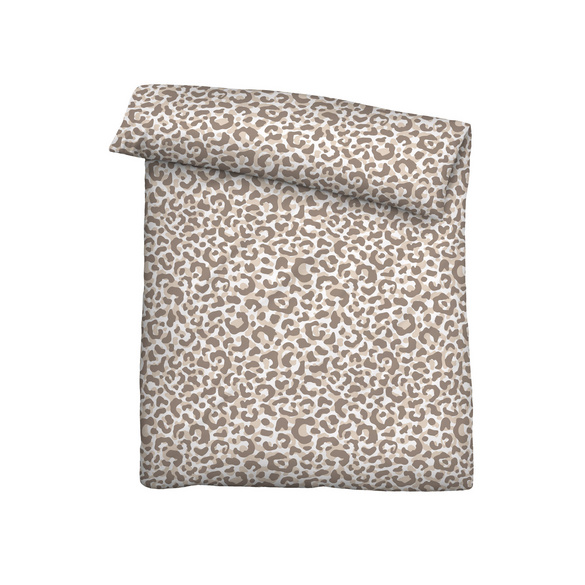 Castell Baumwoll Seersucker Bettwäsche Leo taupe, 1x 155x200 cm + 1x 80x80 cm