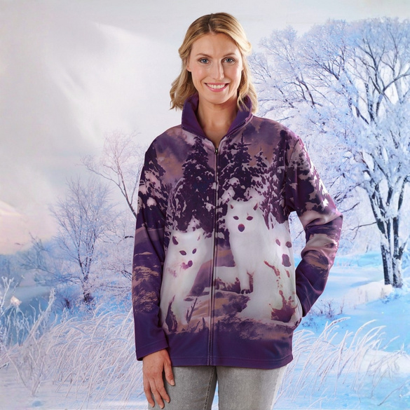 Fleece-Jacke "Wolfsrudel"