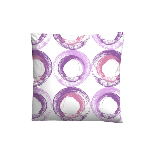 Castell Baumwoll Renforce Bettwäsche Kreise viola, 1x 135x200 cm + 1x 80x80 cm