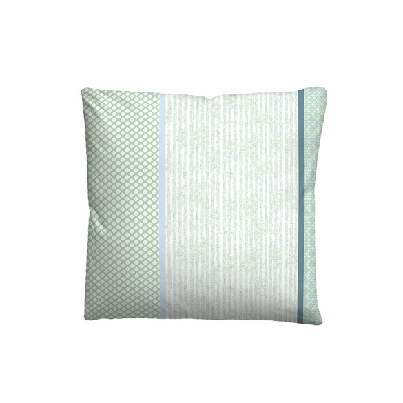 Castell Baumwoll Renforce Bettwäsche Längsmuster mint, 1x 135x200 cm + 1x 80x80 cm