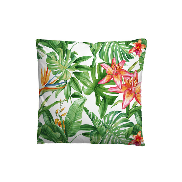 Castell Mikrofaser Seersucker Bettwäsche Blumen weiß, 1x 135x200 cm + 1x 80x80 cm