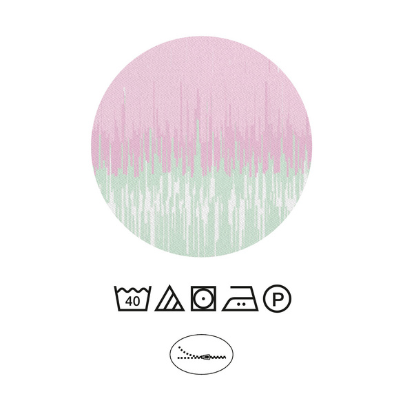 Castell Mikrofaser Bettwäsche Streifen mint, 1x 155x220 cm + 1x 80x80 cm