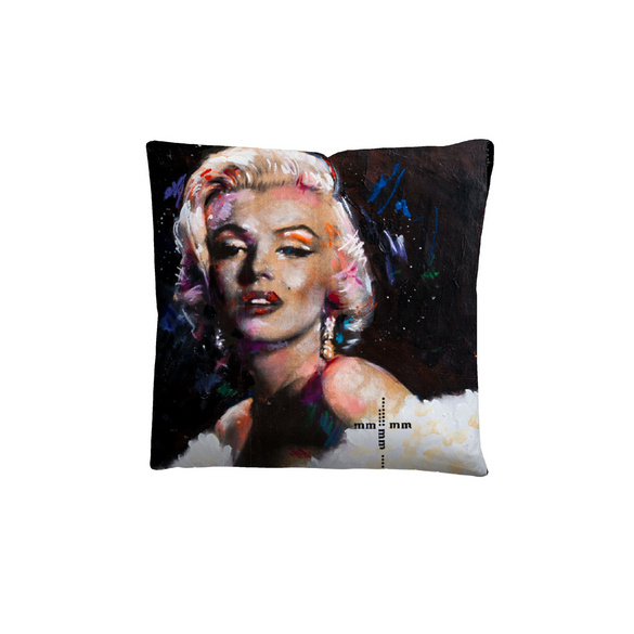 SID MAURER Mikrofaser Bettwäsche Marilyn Monroe weiß, 1x 135x200 cm + 1x 80x80 cm