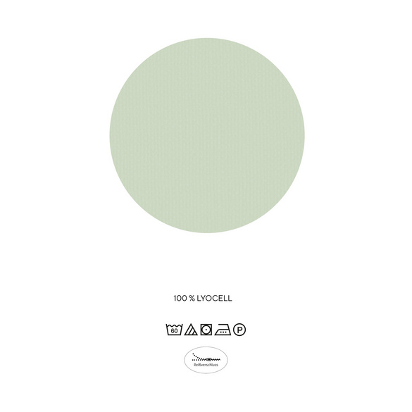 biberna Tencel Bettwäsche Strudel salbei, 1x 155x200 cm + 1x 80x80 cm