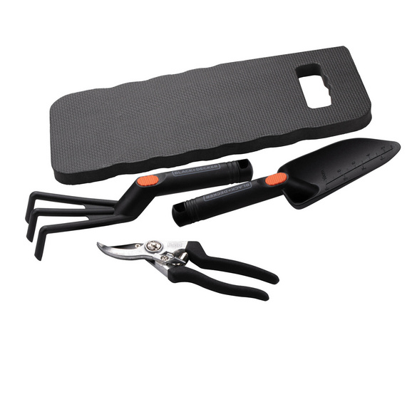 Garten-Komplettset für Pflege + Pflanzarbeiten 4-tlg. Black+Decker