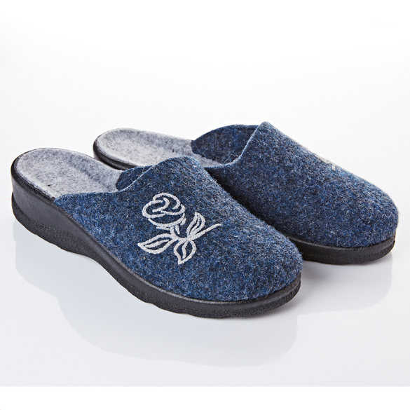 Pantoffel "Cara" blau