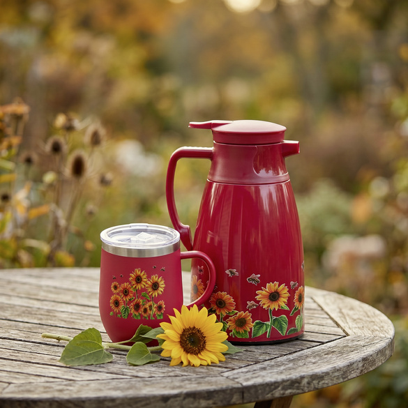 Thermo-Kaffeekanne Sonnenblume Basilico