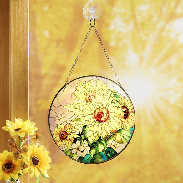 Keramikvase mit künstlichen Sonnenblumen Eldo