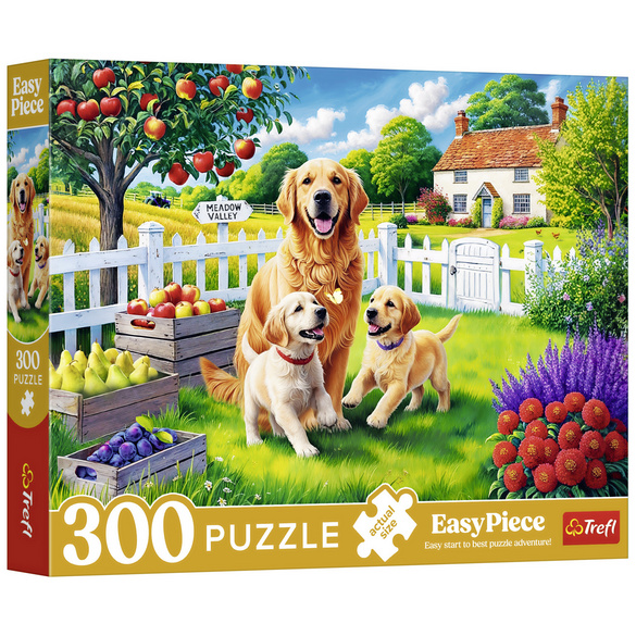 Puzzle 300 XL-Teile "Hunde im Garten" Trefl