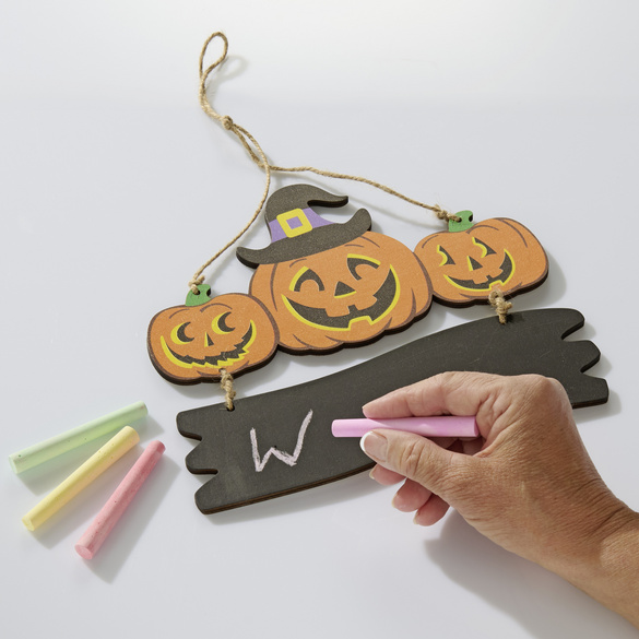Türschild "Halloween" zum Selbstbeschriften mit Kreide Eldo