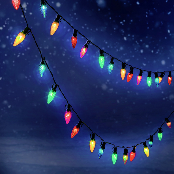 LED-Lichterkette "Zapfen" mit Farbwechsel 30er-Set