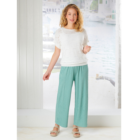 Strick-Set weiß 2-tlg.