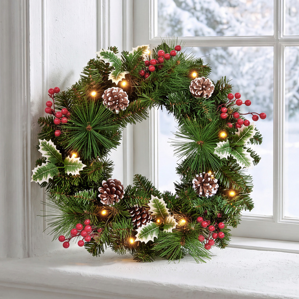 LED-Weihnachtskranz