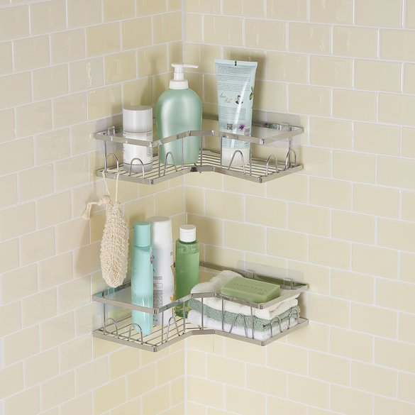 Badregale verchromt 2er-Set