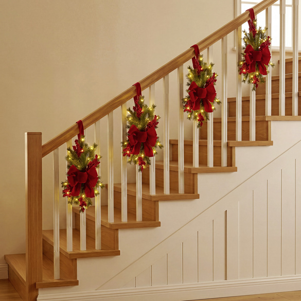 LED-Weihnachtsgesteck "Schleife" Eldo