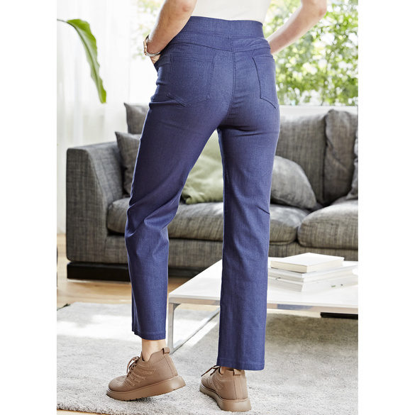 High-Waist-Jeans "Coco" blau