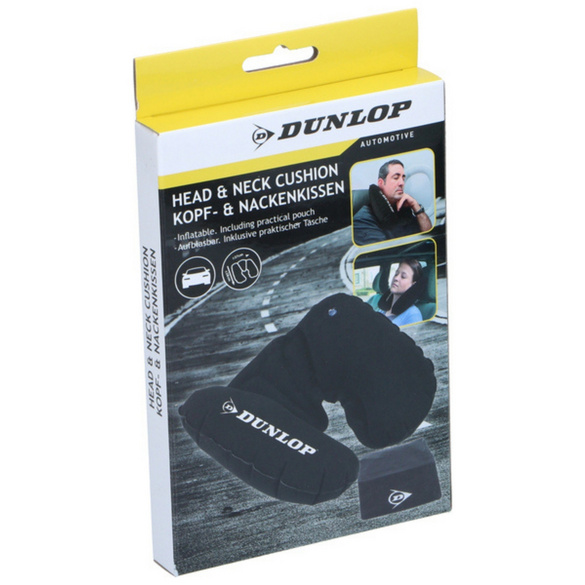 Aufblasbares Kopf- & Nackenkissen für Reisen Dunlop