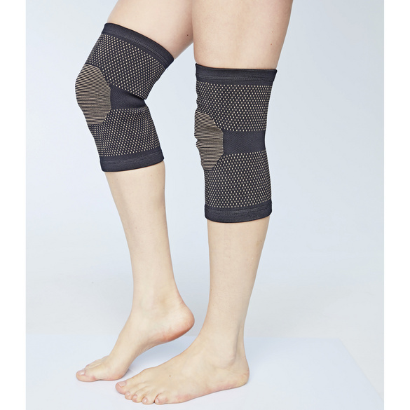 Knie-Bandage mit Kupfer schwarz