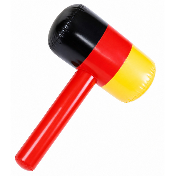 Aufblasbarer Hammer im Deutschland-Design, 60 cm