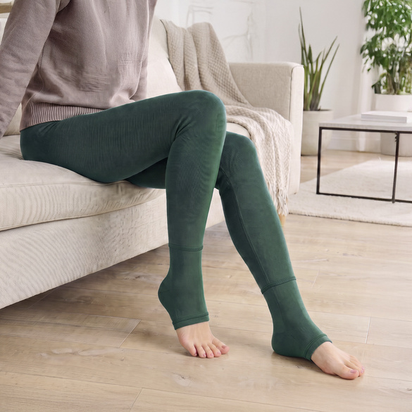 Thermo-Leggings smaragdgrün