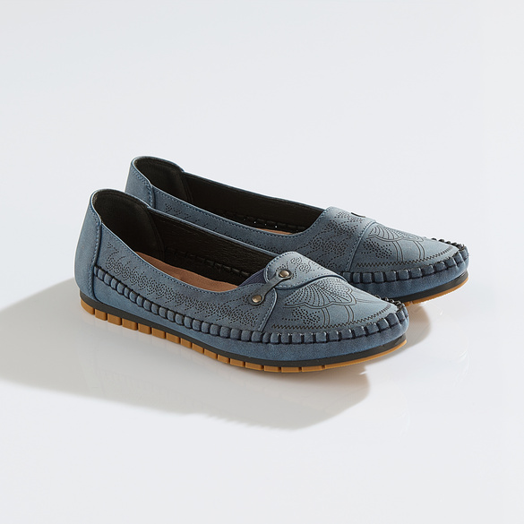 Mokassin "Nica" blau